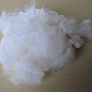 washed raw grade 1 portland fleece showing texture and colour