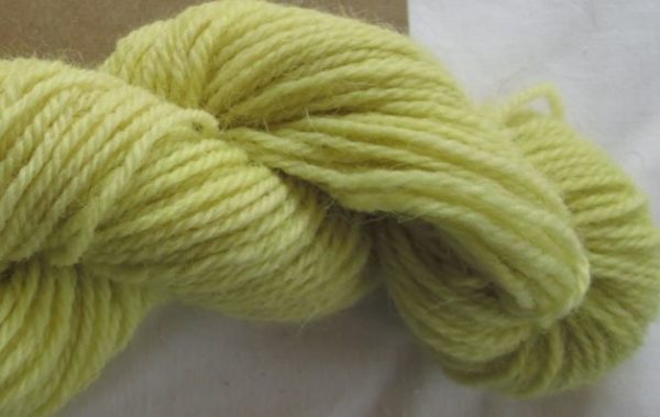 Yellow Double Knit British Romney Wool Yarn