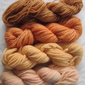 Shades of Brown Double Knit British Romney Yarn