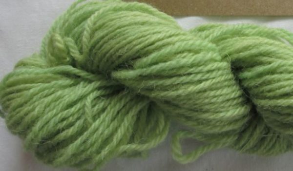 Bright Green Double Knit British Romney Yarn