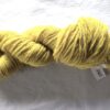 twisted skein of bright yellow yarn